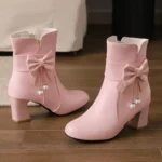Fabulously Chic Pink Boots